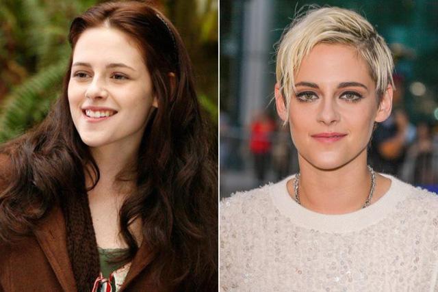 Kristen Stewart đeo kính áp tròng để che đi màu mắt thật của mình.