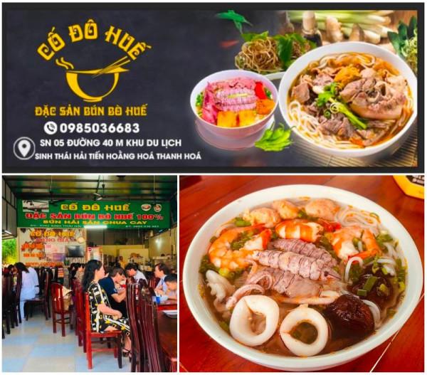 Bún bò Cố đô Huế: Trải nghiệm món bún bò đậm vị Huế tại Thanh Hoá