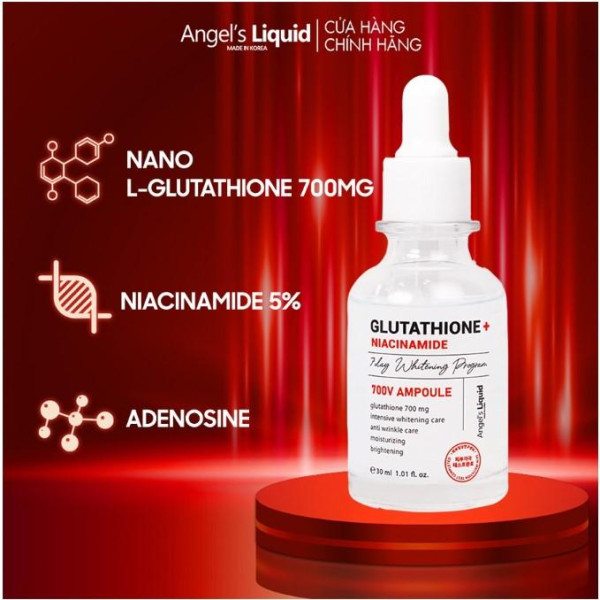 Angel's Liquid Glutathion + 5% Niacinamide Sérum Ampoule Blanchissant 7 Jours