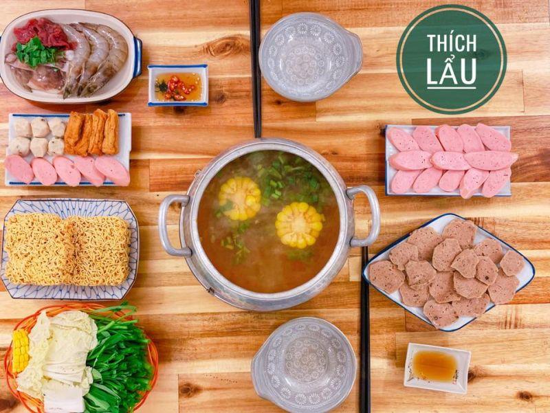 Set chảo bò ở Thích Lầu