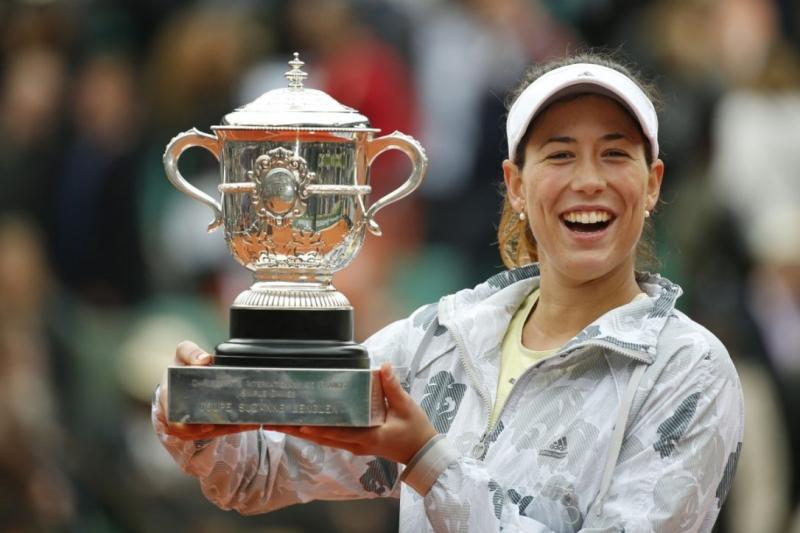 Nụ cười quyến rũ của Garbiñe Muguruza