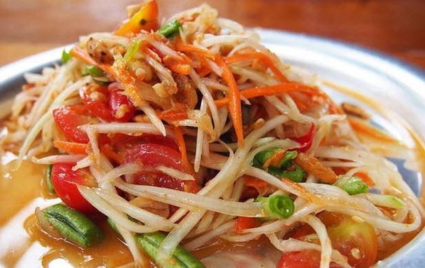 Đu Đủ Khmer Đâm (Salad Thái) 2 Chị Em