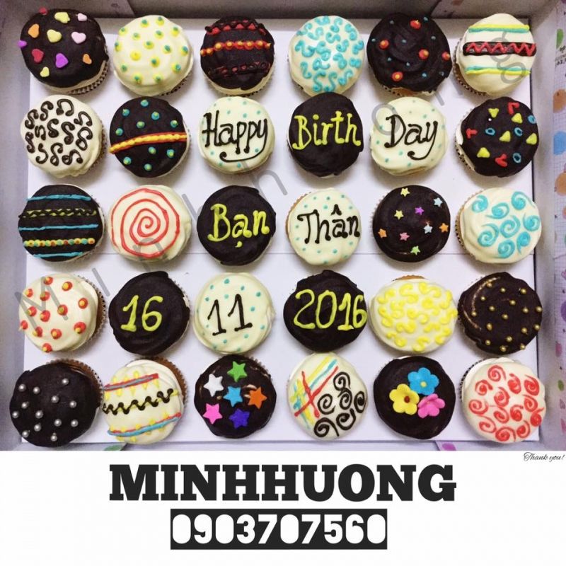 Bánh cupcake là thế mạnh của Minh Hương Bakery